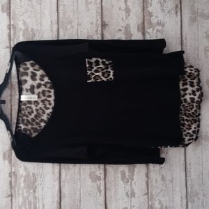 Vanilla Bay L Ray on Top Black & Leopard